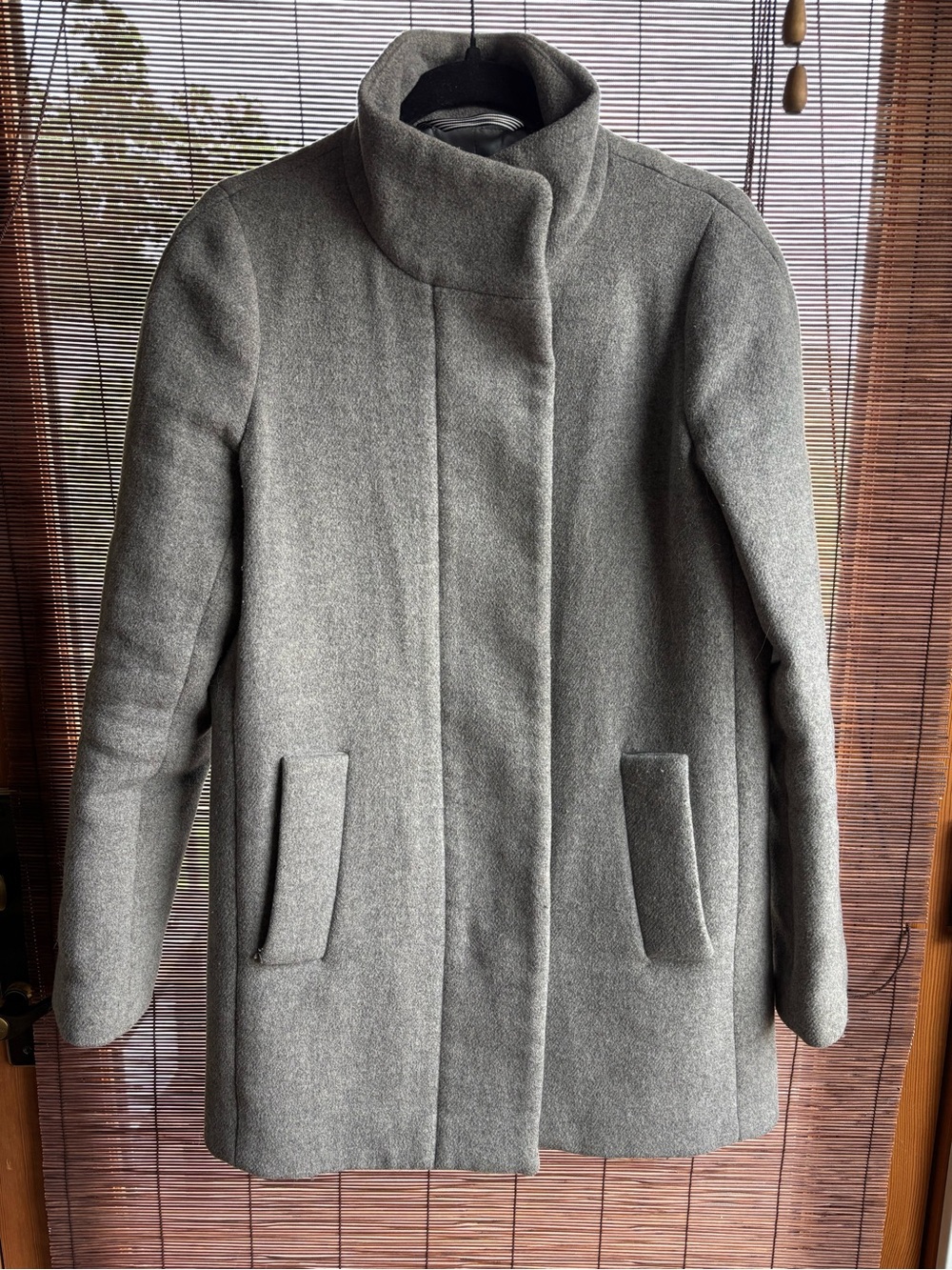 J. Crew Women's Gray Wool Coat